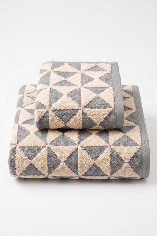 Asciugamani in spugna jacquard set viso e ospite PYRAMID