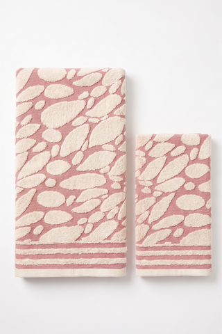Asciugamani in spugna jacquard set viso e ospite STONE