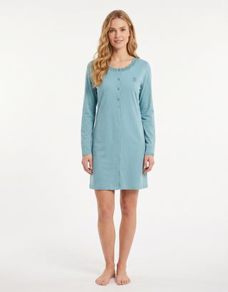 Camicia da notte calibrata aperta manica lunga CELINE