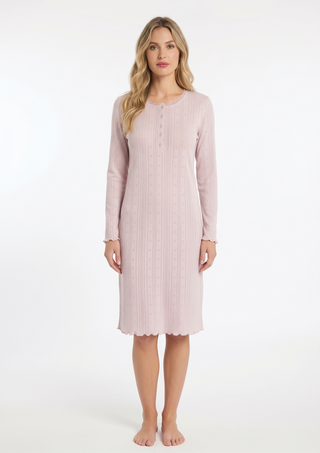 Camicia da notte in pointelle ZAHRA