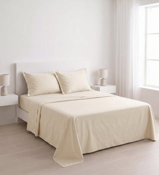 Lenzuola letto matrimoniale in cotone PERCALLE
