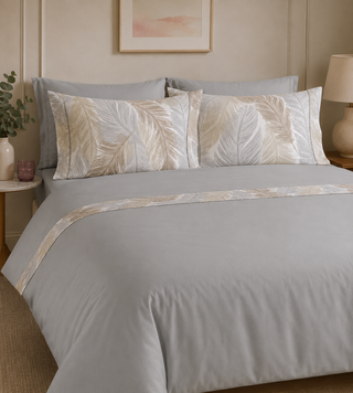 Completo letto matrimoniale con 4 federe e balza digitale ALONISSO
