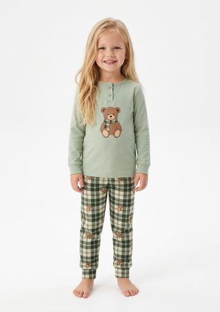 Pigiama bambina in caldo cotone GREW
