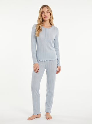 Pigiama donna in pointelle ZAHRA