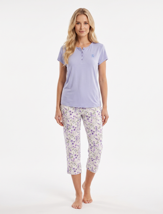 Pigiama donna calibrato capri mezza manica JEANNE