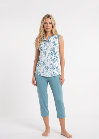 Pigiama donna capri spallina larga BRIGITTE