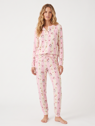Pigiama donna manica lunga ELISE