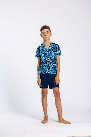 Pigiama ragazzo manica corta aperto THIAGO