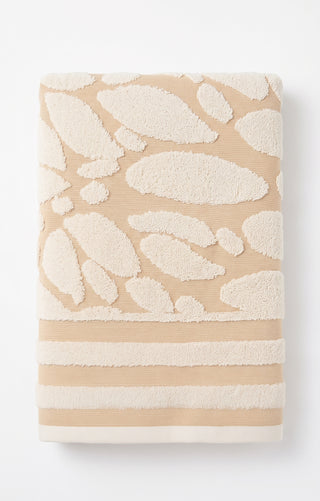 Telo doccia in spugna jacquard STONE