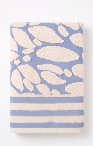 Telo doccia in spugna jacquard STONE
