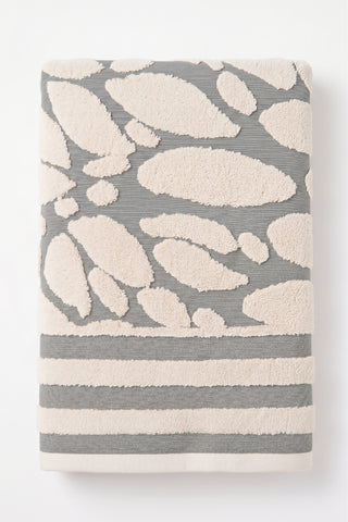 Telo doccia in spugna jacquard STONE